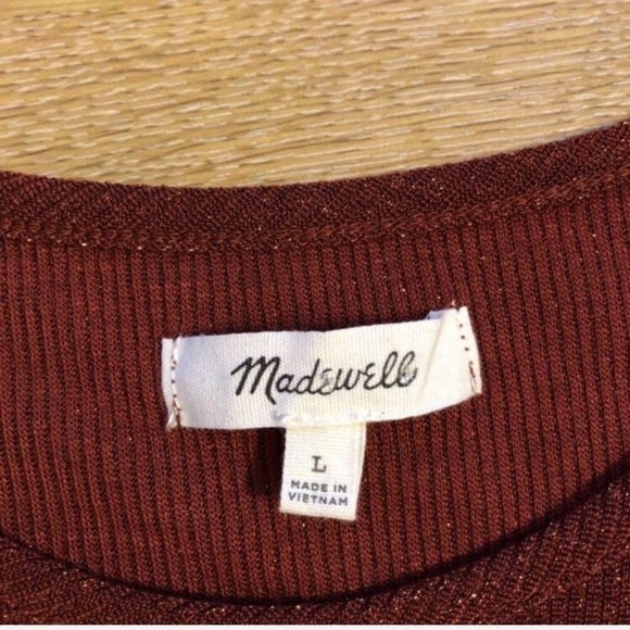 Madewell Metallic Ruffle Tank Top x 2 - Picture 7 of 7